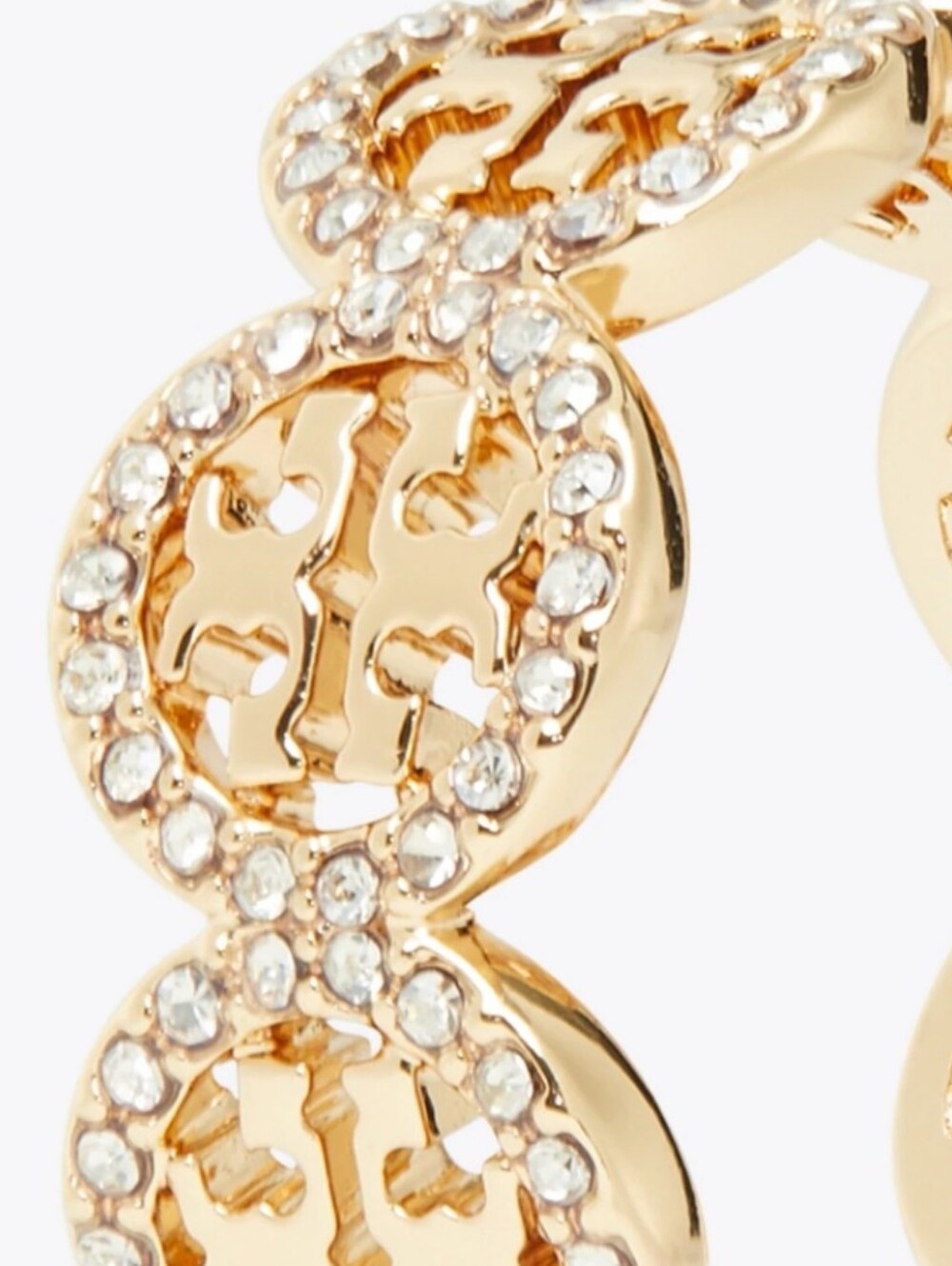 Tory Burch Miller Pavé Ring - Gold Plated - Picture 2 of 4